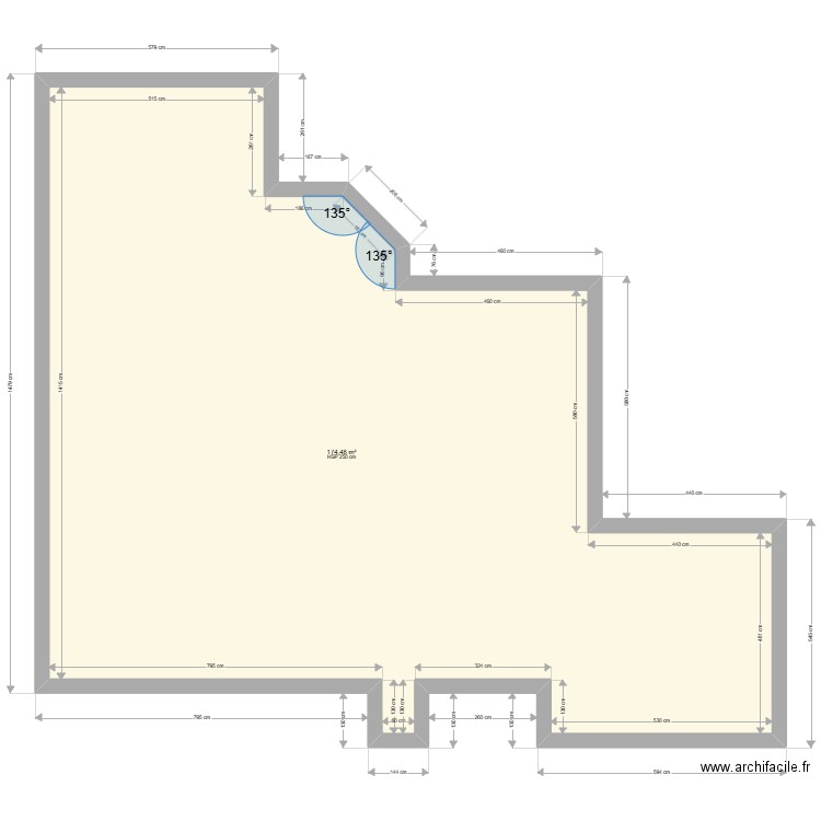 ML24017175 - MUSCARNERA Sylvain. Plan de 1 pièce et 174 m2