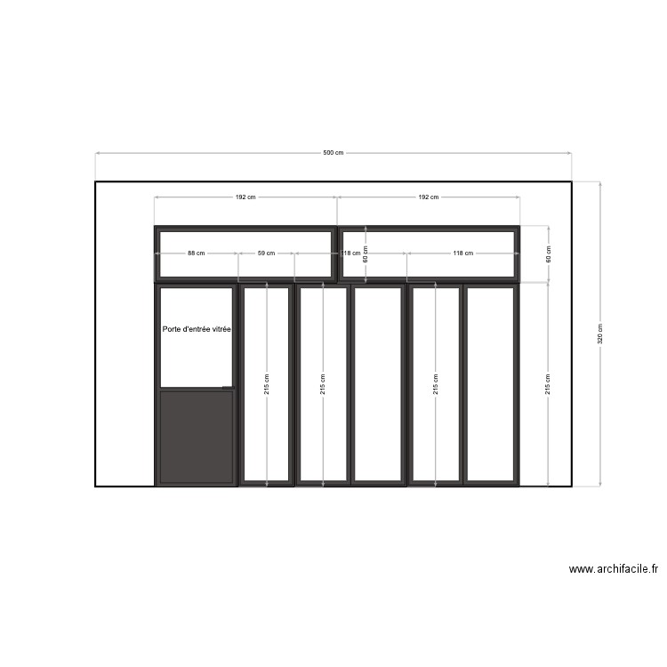 porte entrée BOUTIQUE. Plan de 0 pièce et 0 m2