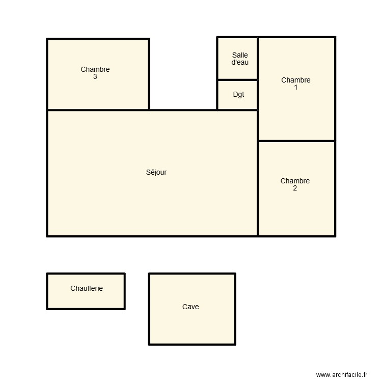 QUIMPER LEHENAFF RONAN. Plan de 8 pièces et 43 m2