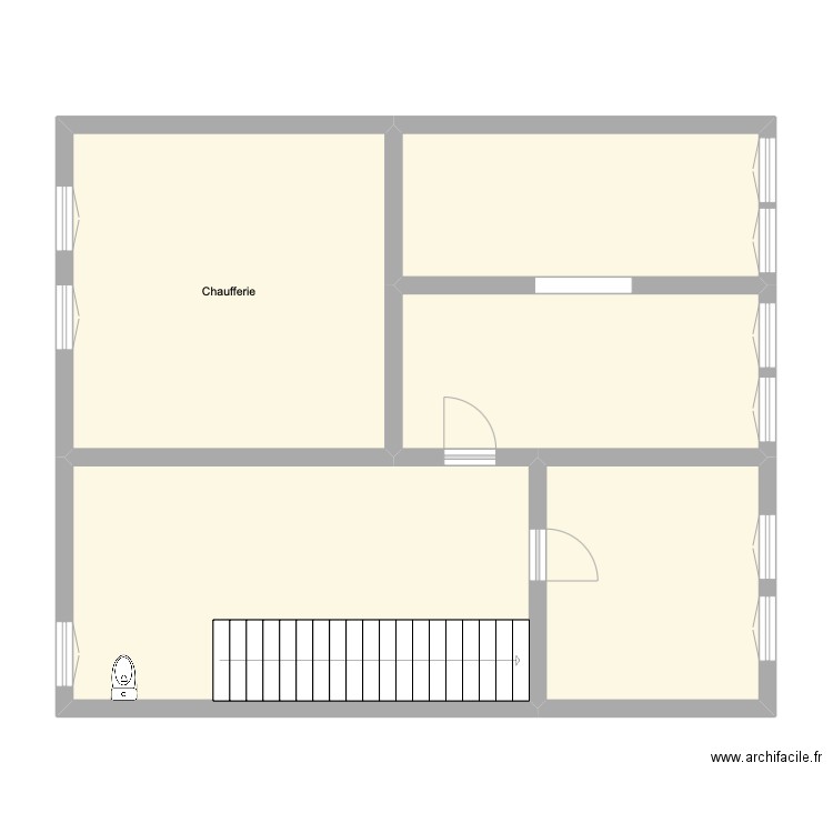 Agasse 30. Plan de 5 pièces et 86 m2