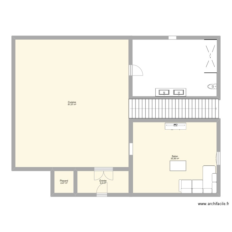 Maison de rêve. Plan de 4 pièces et 124 m2