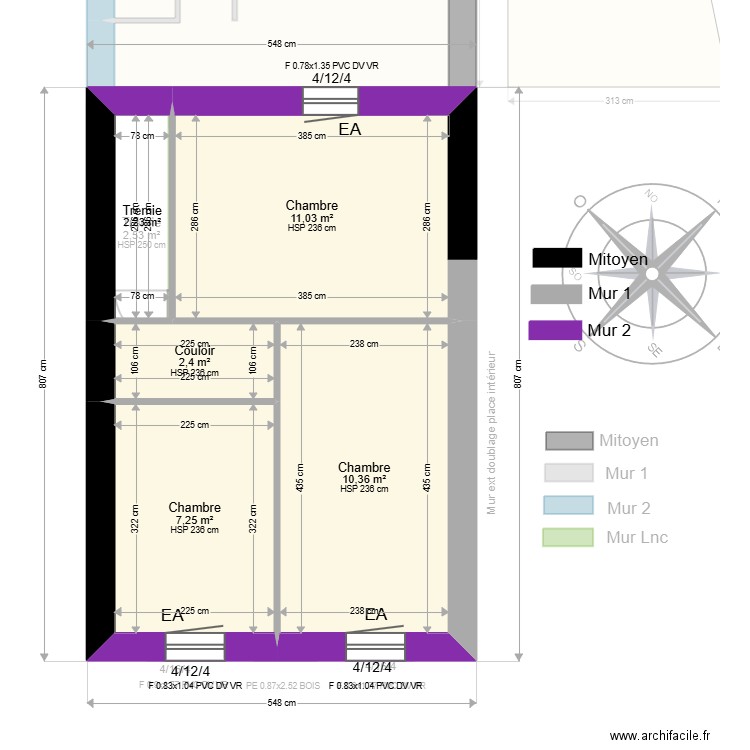 ML24015700. Plan de 15 pièces et 113 m2