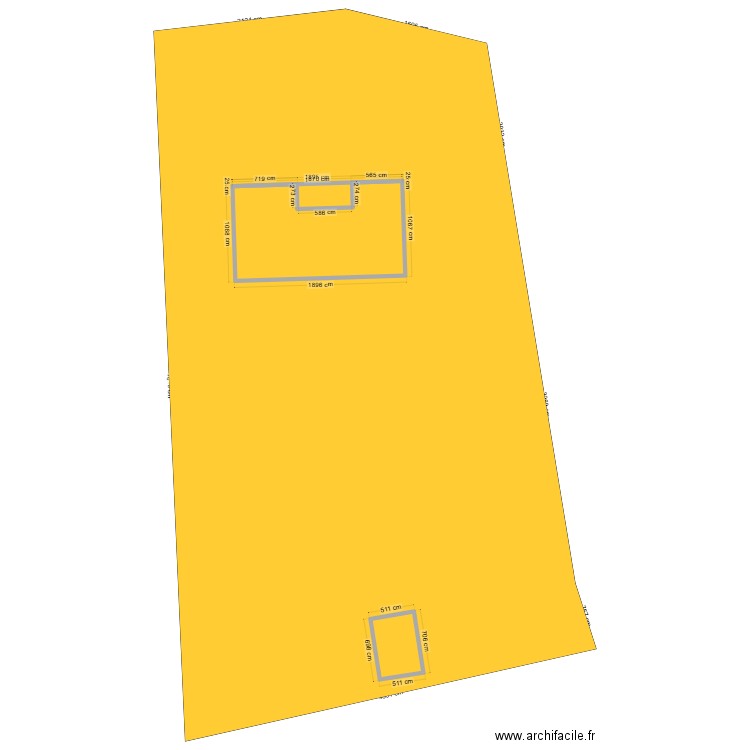 PLAN TERRAIN. Plan de 2 pièces et 200 m2