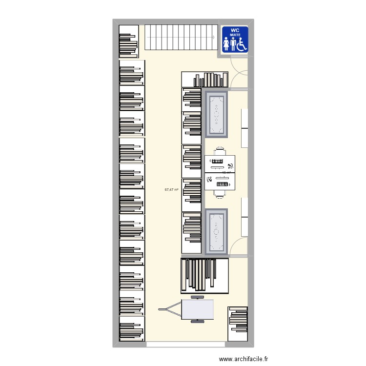 Warehouse proposal_Al Quoz 4. Plan de 3 pièces et 84 m2