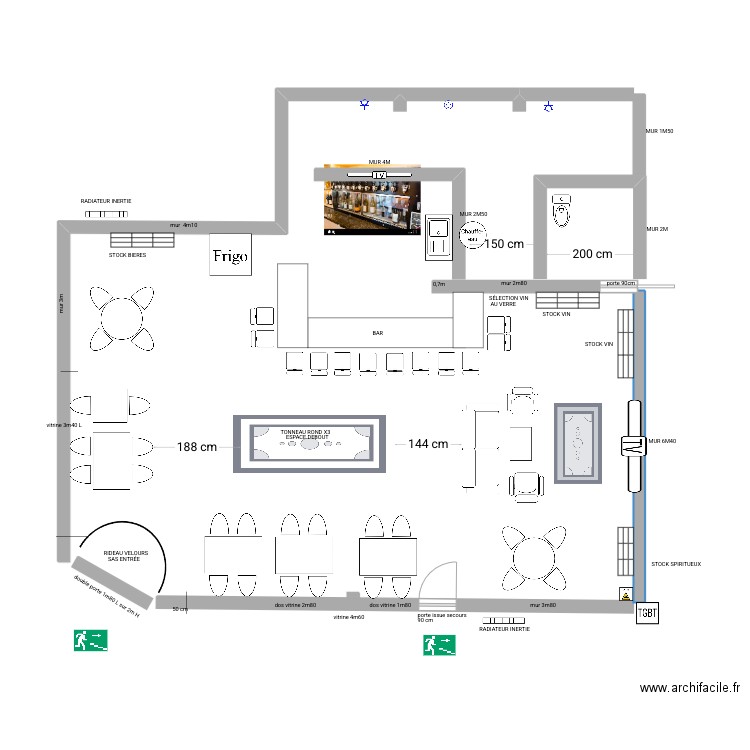 plan comptoir saint André . Plan de 0 pièce et 0 m2