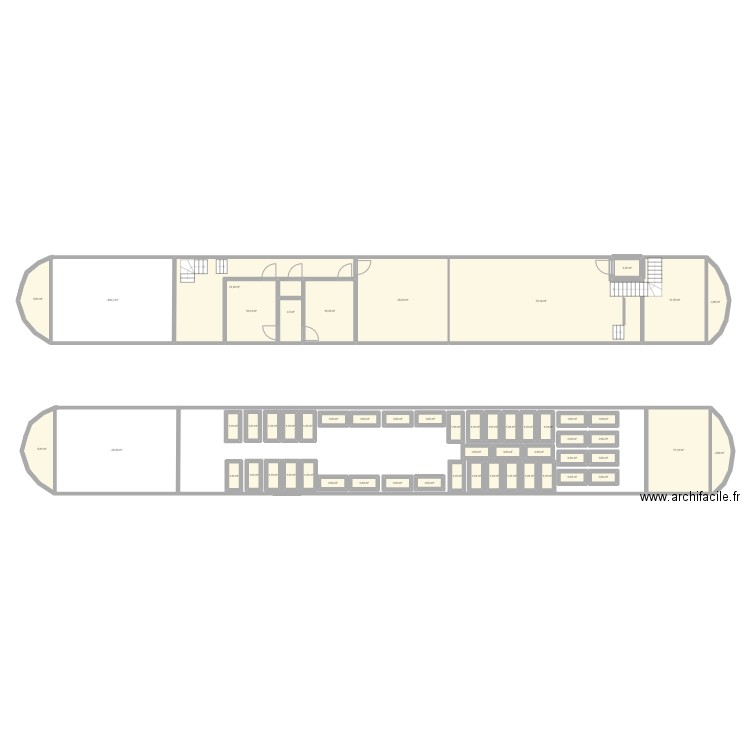 plan. Plan de 56 pièces et 285 m2