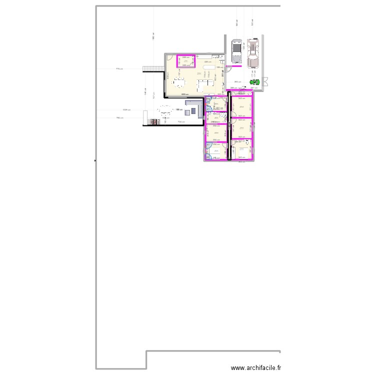 maison 2. Plan de 13 pièces et 197 m2