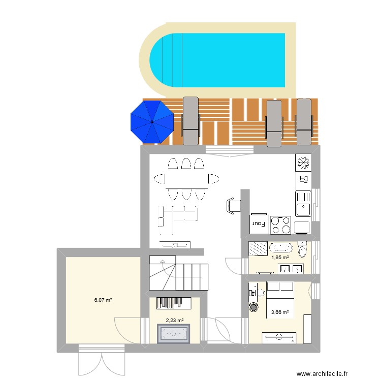 Ma villa. Plan de 5 pièces et 29 m2