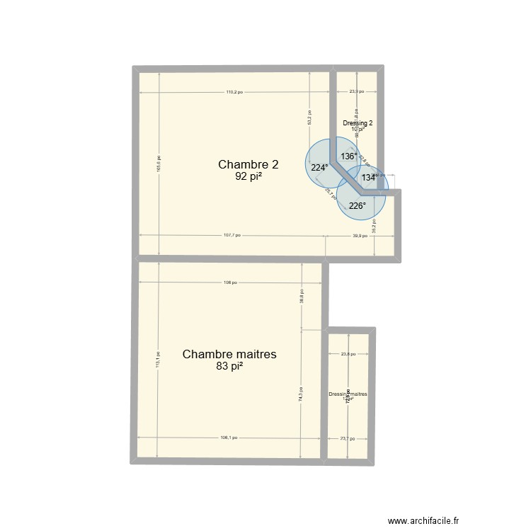 Sous-sol Nancy. Plan de 4 pièces et 18 m2