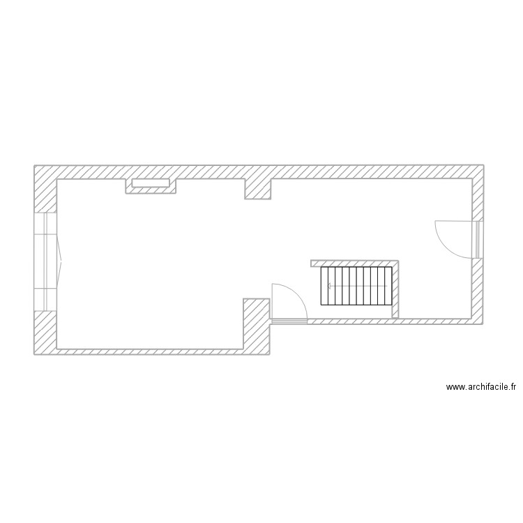 Travail Métré. Plan de 2 pièces et 31 m2