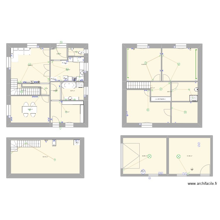 EEB15 Jose FIN. Plan de 17 pièces et 227 m2