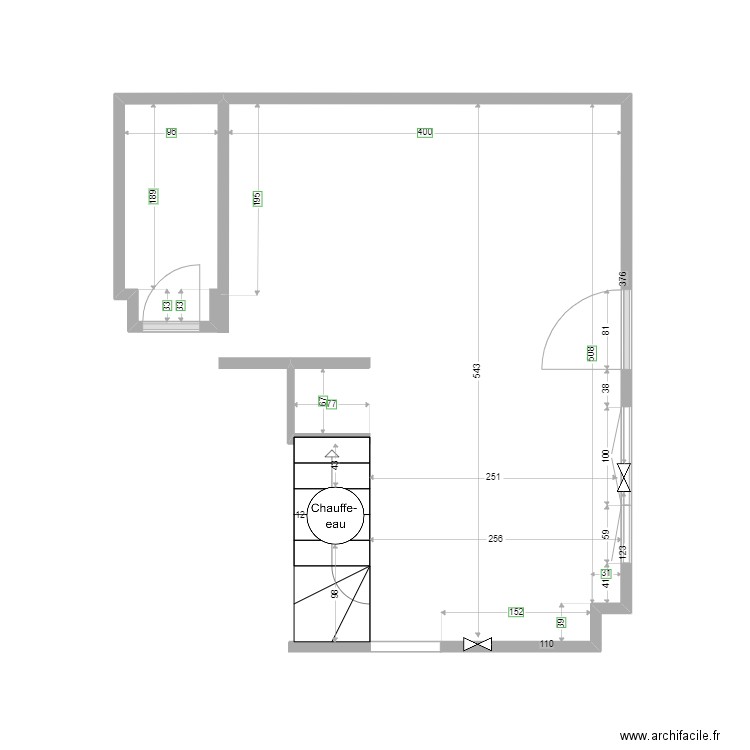 Cuisine/Cellier. Plan de 0 pièce et 0 m2