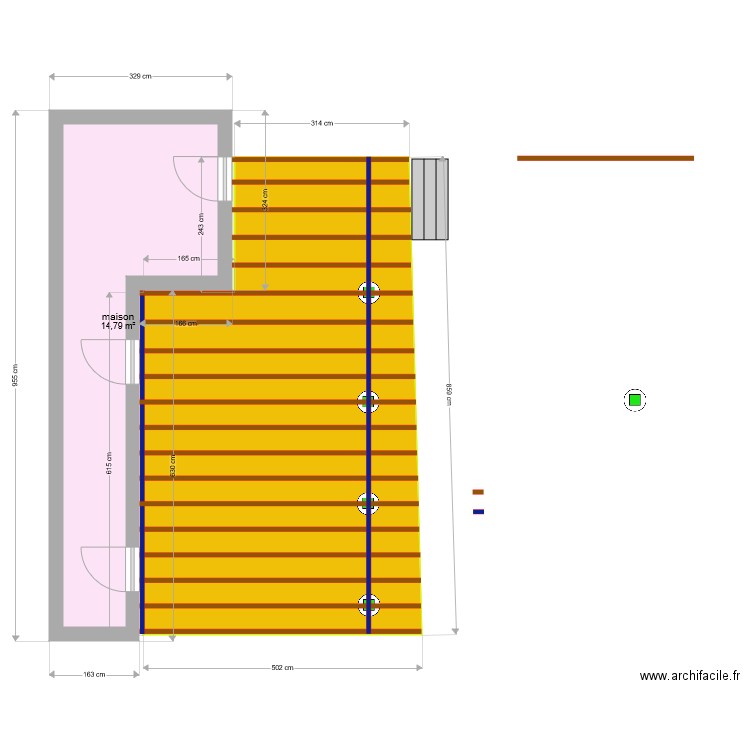 ben. Plan de 0 pièce et 0 m2