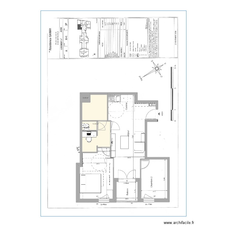 Sartrouville 28 av JJ. Plan de 0 pièce et 0 m2