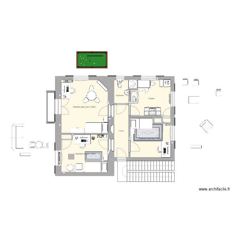 Mont-Blanc10 meublé. Plan de 0 pièce et 0 m2