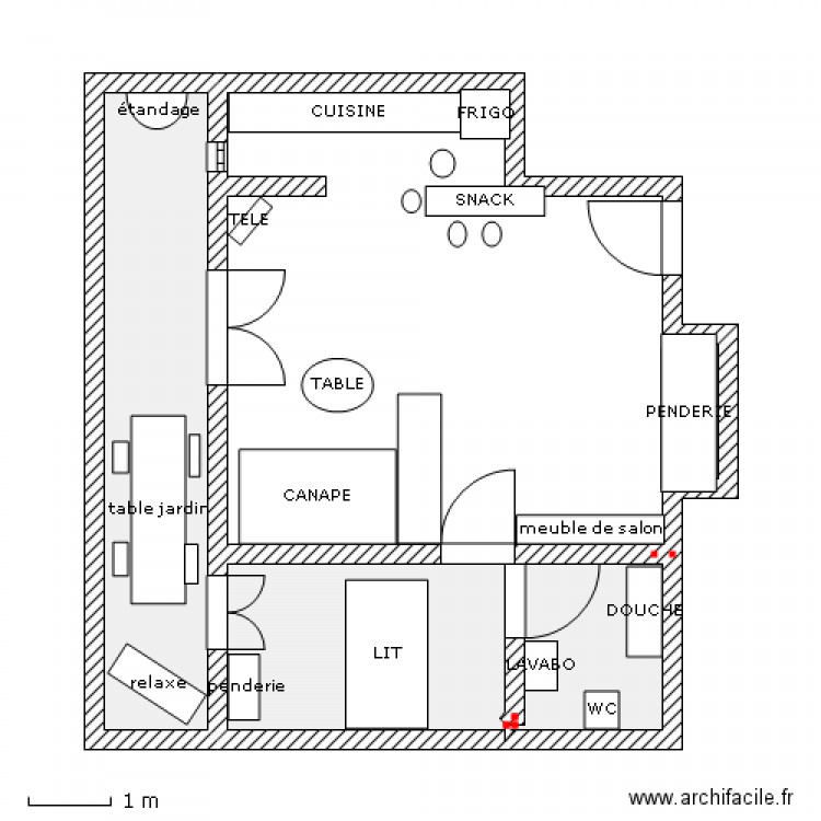 AMENAGEMENT INTERIEUR. Plan de 0 pièce et 0 m2