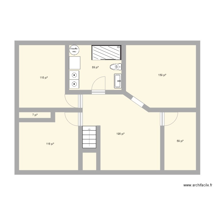 Sous sol. Plan de 0 pièce et 0 m2