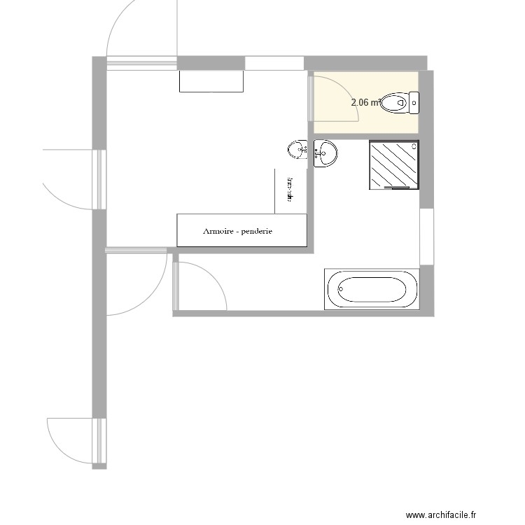 essai vestibule. Plan de 0 pièce et 0 m2