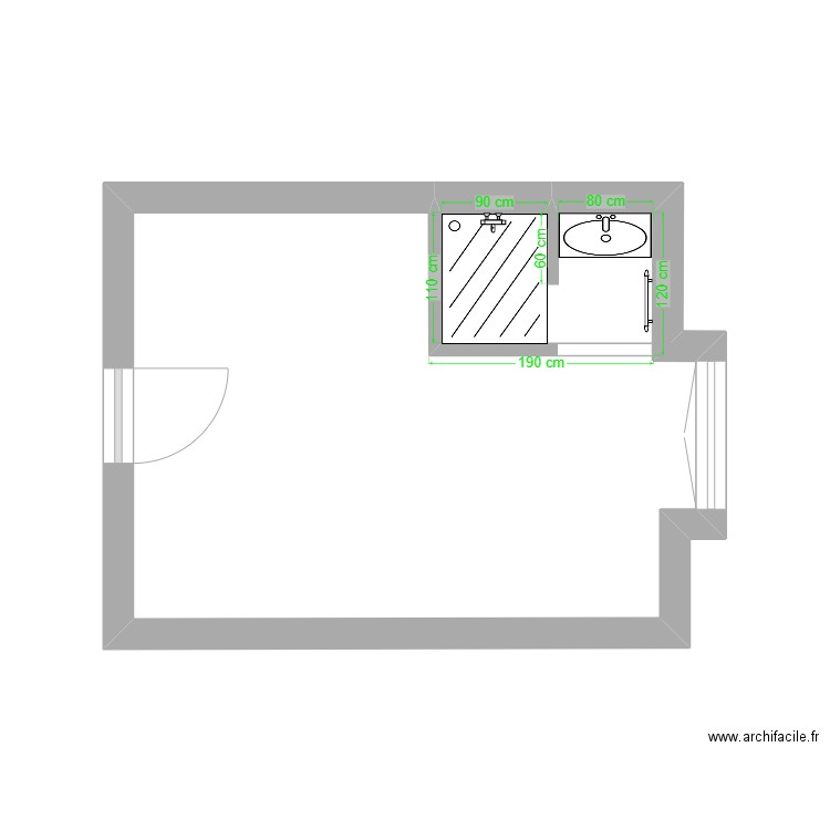 CHAMBRE FOYER . Plan de 0 pièce et 0 m2