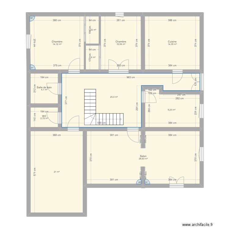 home . Plan de 11 pièces et 133 m2