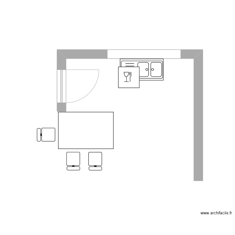 cuisine. Plan de 0 pièce et 0 m2