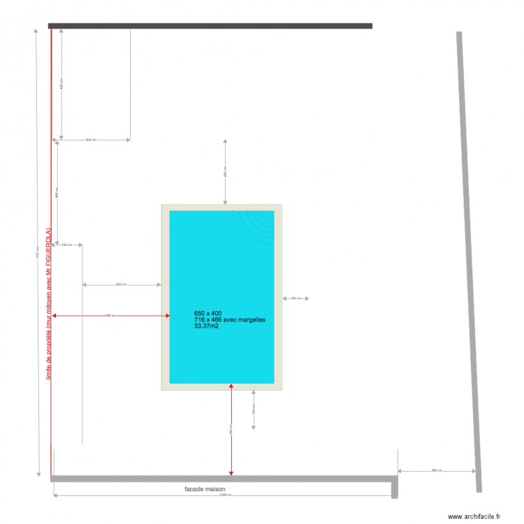 Dalle piscine sans pool 1701. Plan de 0 pièce et 0 m2