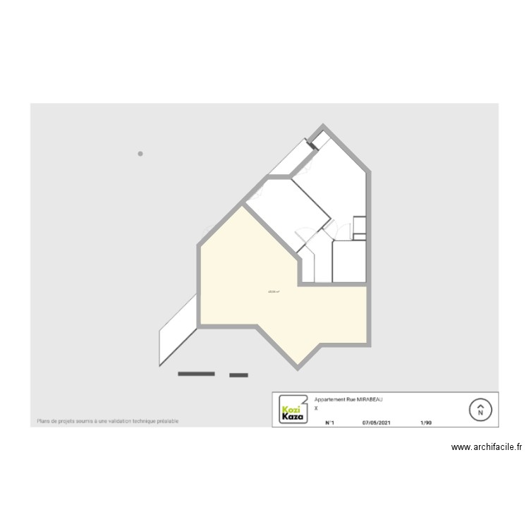 MIRABEAU 2. Plan de 0 pièce et 0 m2