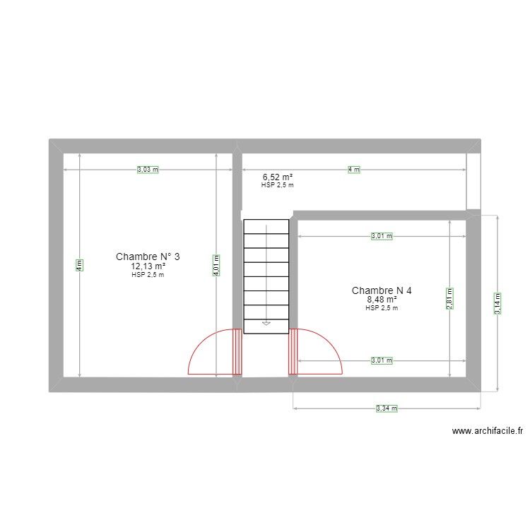 MAHMOUD HICHEM. Plan de 14 pièces et 133 m2