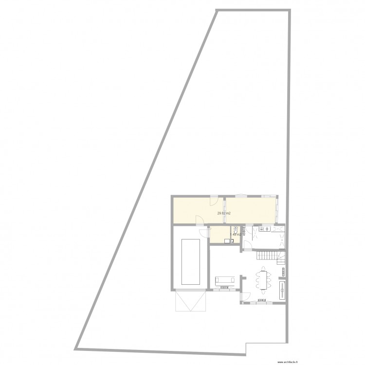 RC 11 place des tilleuls projet. Plan de 0 pièce et 0 m2