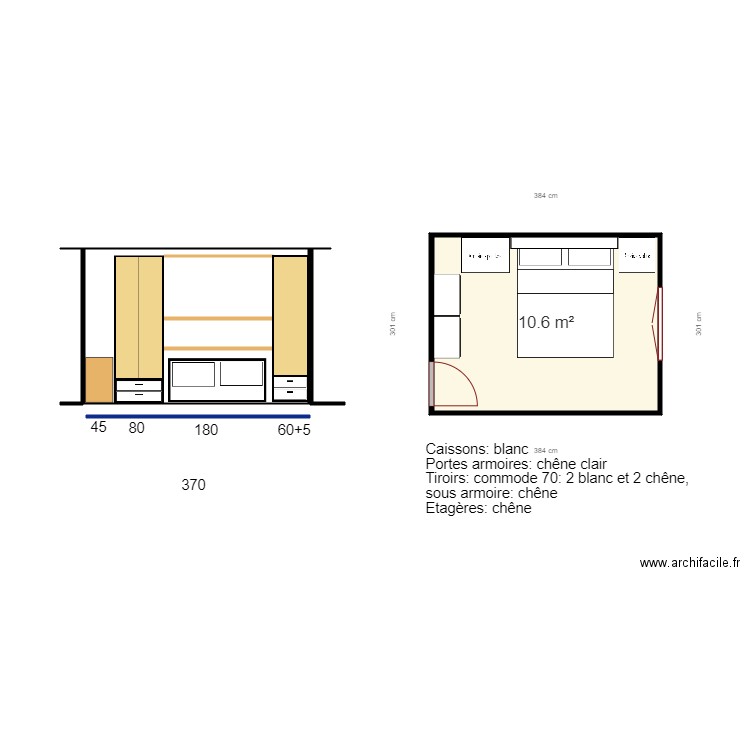 CHAMBRE PONT v2. Plan de 0 pièce et 0 m2