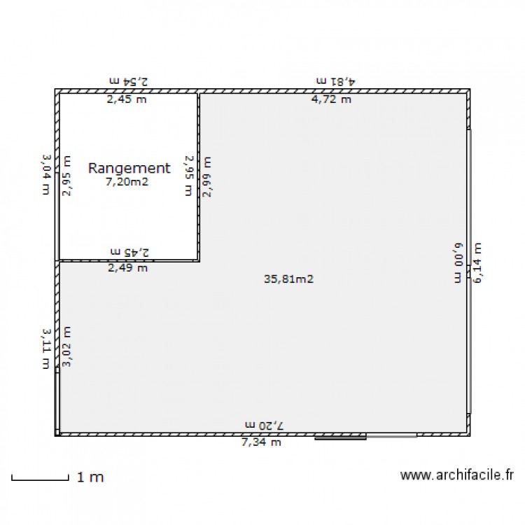 Garage. Plan de 0 pièce et 0 m2