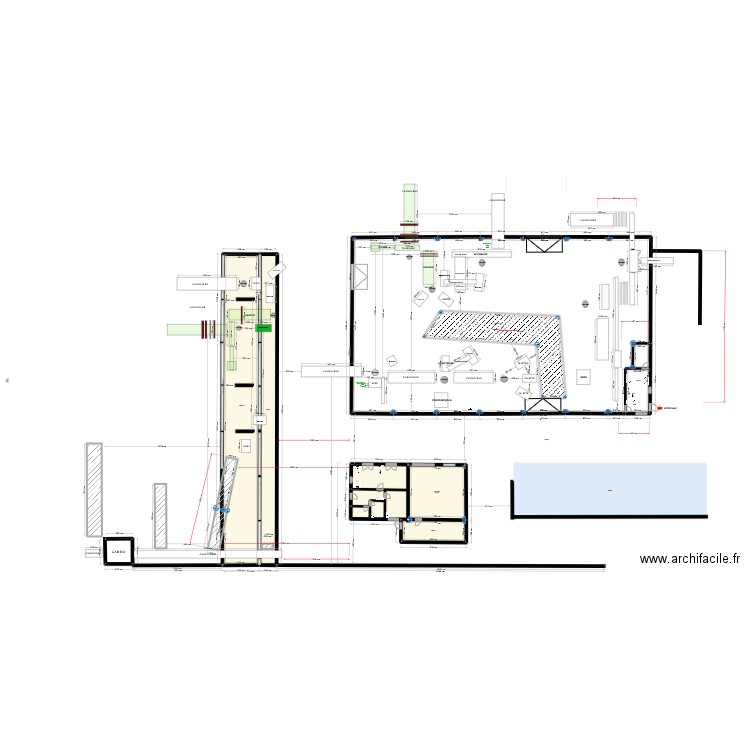 ucopac 15. Plan de 9 pièces et 1560 m2