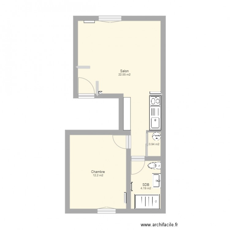 Appart 170 av jean jaures. Plan de 0 pièce et 0 m2