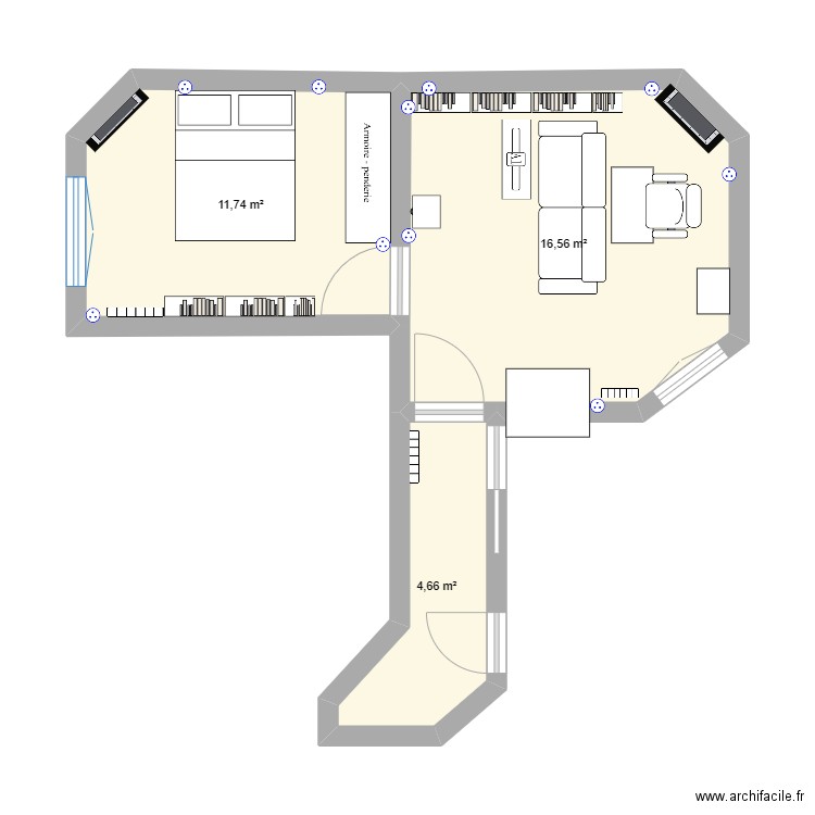 lecourbe. Plan de 0 pièce et 0 m2