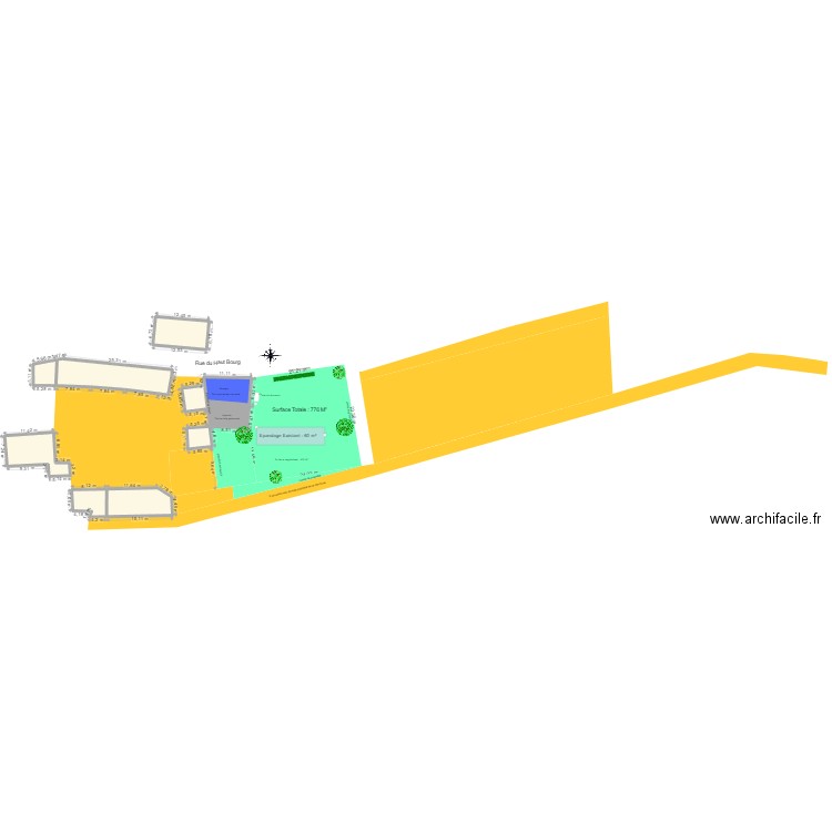 PLAN DE MASSE 1. Plan de 0 pièce et 0 m2