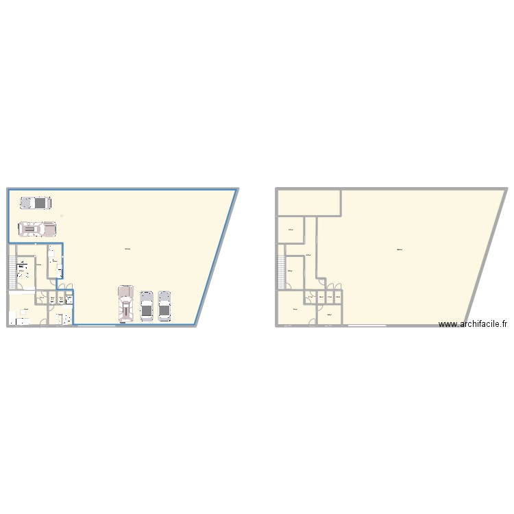 LOCAL PUSIGNAN. Plan de 20 pièces et 948 m2