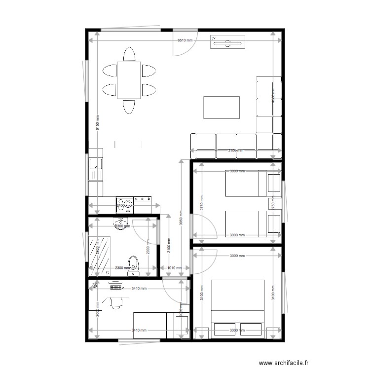 plano. Plan de 0 pièce et 0 m2