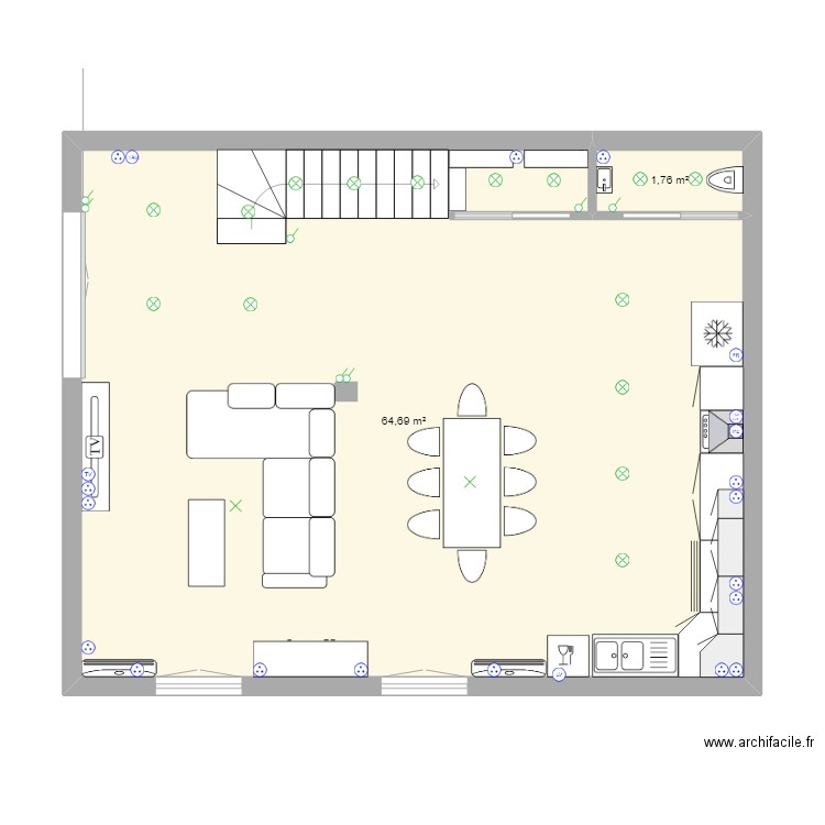 renovation maison . Plan de 0 pièce et 0 m2