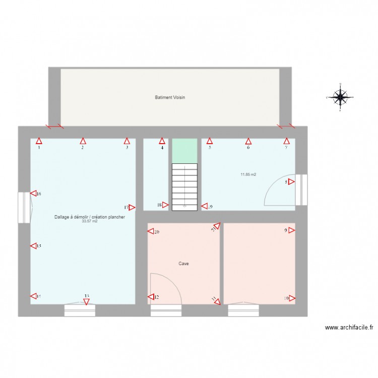 Ecole précieux. Plan de 0 pièce et 0 m2