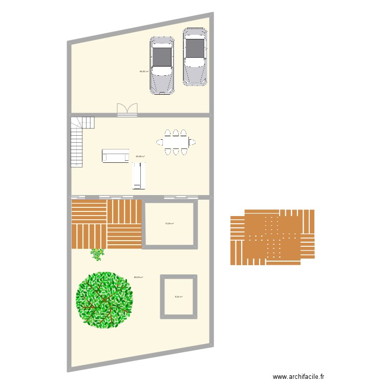 maison1. Plan de 5 pièces et 232 m2