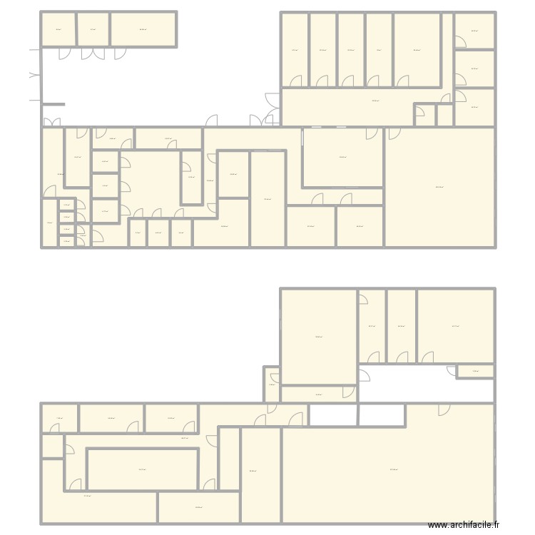 BNGRC BUREAU ANTANIMORA. Plan de 53 pièces et 1137 m2