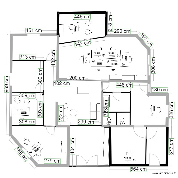 cafc1. Plan de 0 pièce et 0 m2