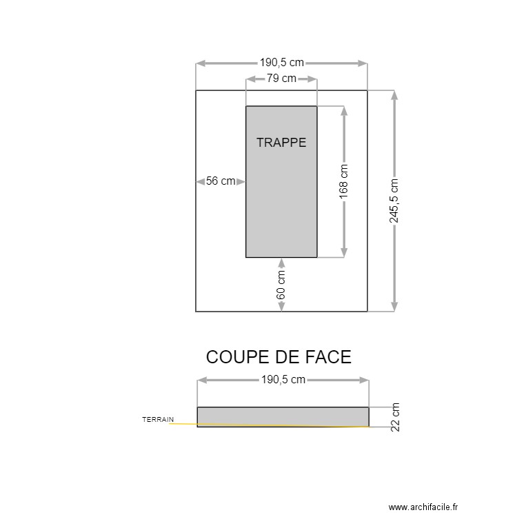 DALLE. Plan de 0 pièce et 0 m2