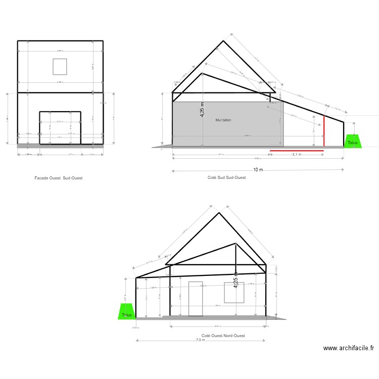 Garage apres. Plan de 0 pièce et 0 m2