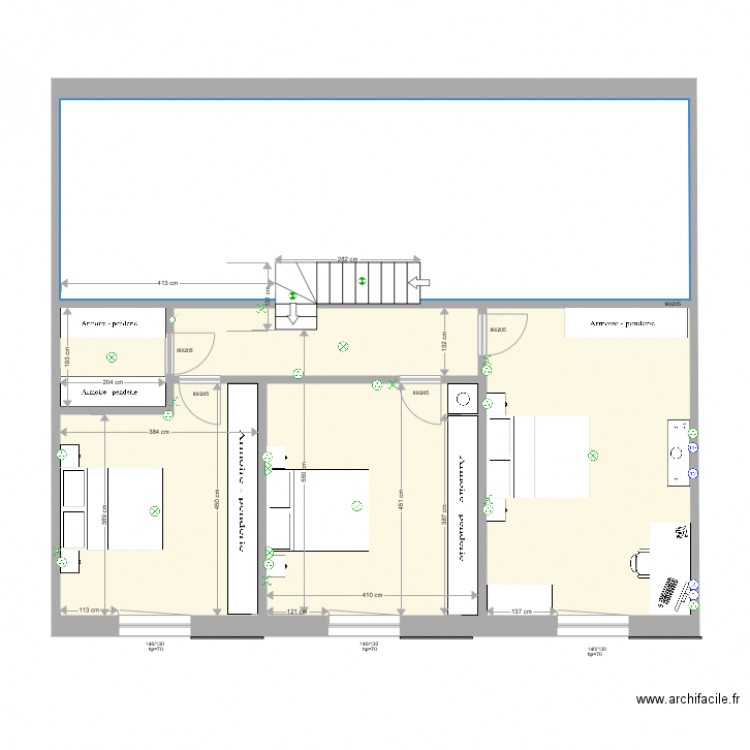 etage final electricité. Plan de 0 pièce et 0 m2