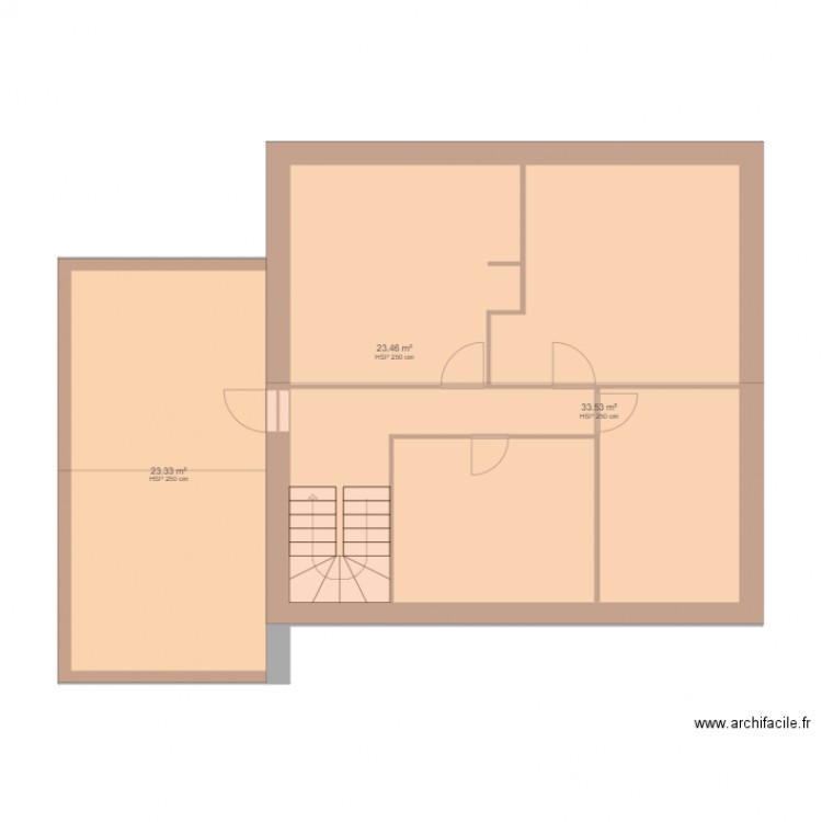 etage. Plan de 0 pièce et 0 m2