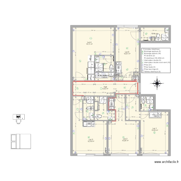 Appartement 4 pièces - 78370 Plaisir. Plan de 0 pièce et 0 m2