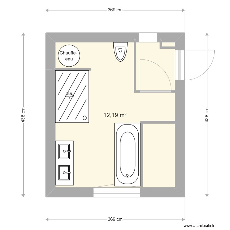 sdb lucie 1. Plan de 0 pièce et 0 m2