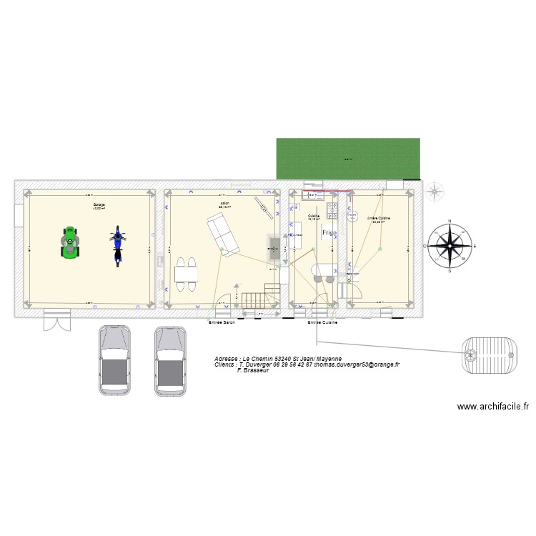 Le chemin. Plan de 0 pièce et 0 m2