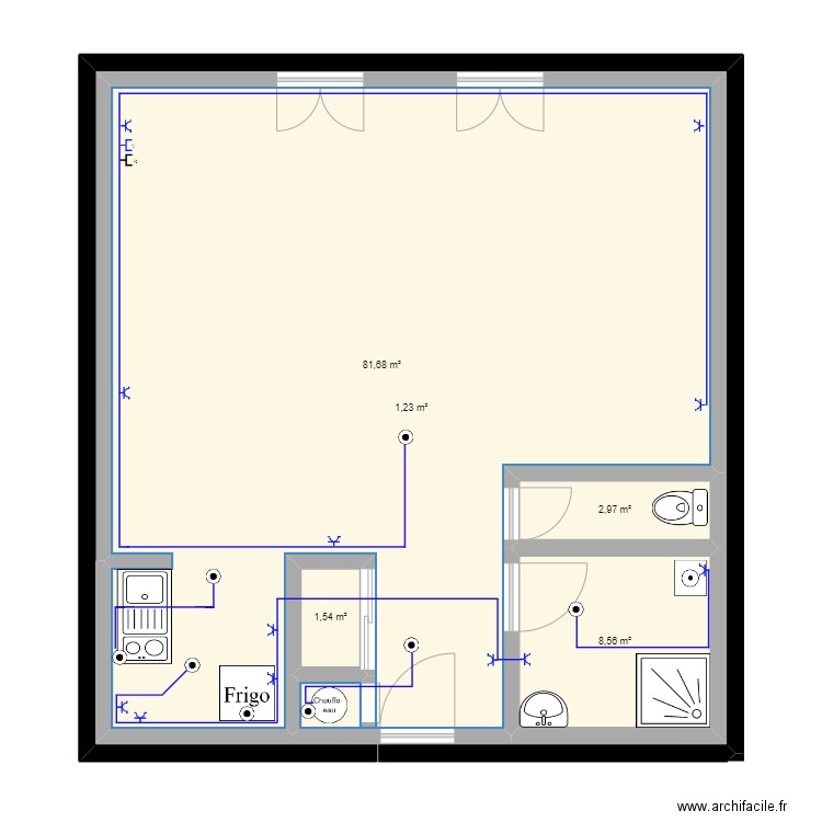 CARRE CAMELIA 190924. Plan de 5 pièces et 206 m2